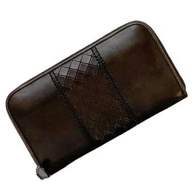 Pre-owned Bottega Veneta Intrecciato Brown Intrecciato Coin Purse/coin Case ()