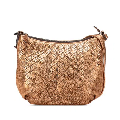 Pre-owned Bottega Veneta Intrecciato Brown Intrecciato Shoulder Bag ()