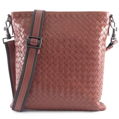 Pre-owned Bottega Veneta Intrecciato Brown Leather Shoulder Bag ()