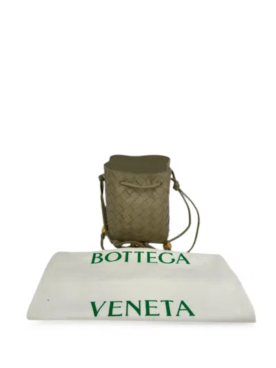 Pre-owned Bottega Veneta Intrecciato Bucket Bag In Neutrals