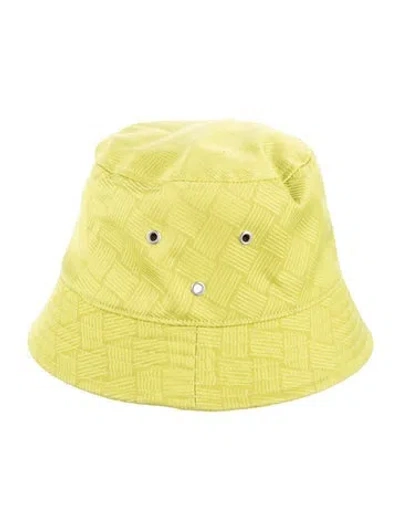 Pre-owned Bottega Veneta Intrecciato Bucket Hat In Green