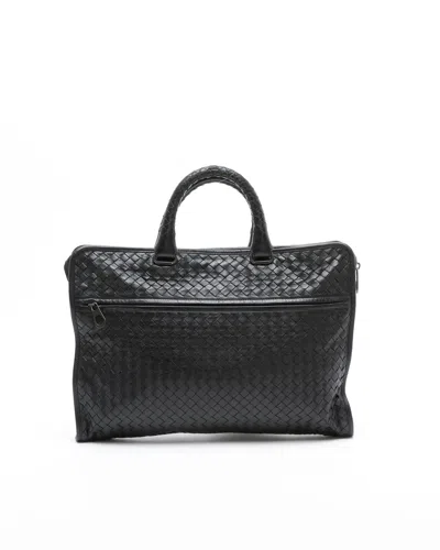 Bottega Veneta Intrecciato Business Bag In Orange