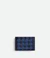 Bottega Veneta Intrecciato Business Card Case In Abyss / Indigo