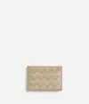 Bottega Veneta Bottega  Veneta Intrecciato Business Card Case In Ecru/glacier