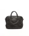 Bottega Veneta Intrecciato Busniess Bag In Brown