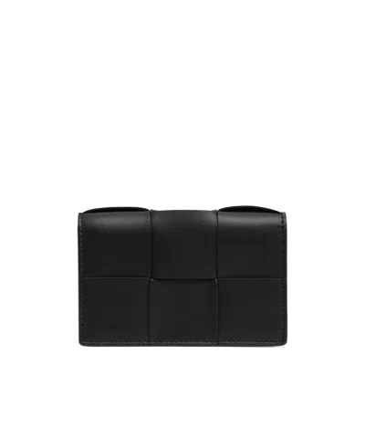 BOTTEGA VENETA INTRECCIATO BUTTON WALLET