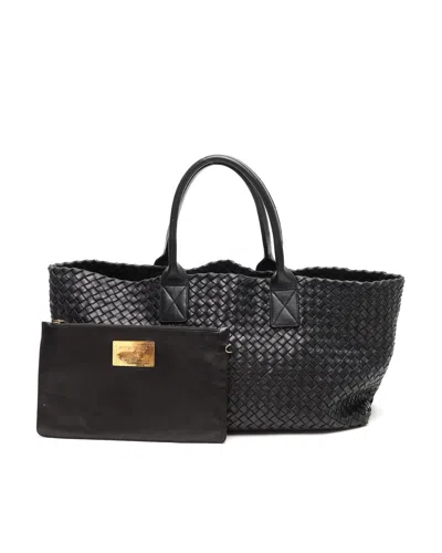 Bottega Veneta Intrecciato Cabat Mm Tote Bag In Pink