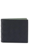Bottega Veneta Intrecciato Bifold Wallet In 4171 Space/ New Sauge