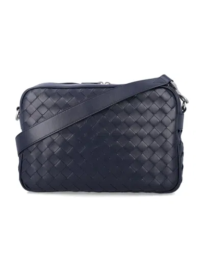 Bottega Veneta Intrecciato Camera Bag In Blue