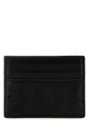Bottega Veneta Black Card-holder With Intreccio Motif In Leather Woman