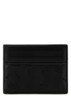 Bottega Veneta Black Card-holder With Intreccio Motif In Leather Woman