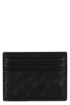 Bottega Veneta Black Card-holder With Intreccio Motif In Leather Woman