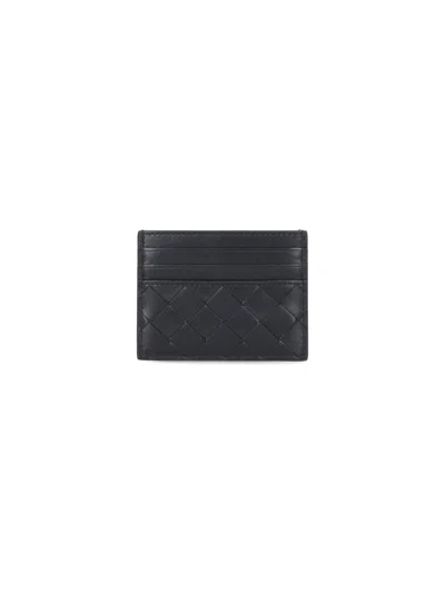 Bottega Veneta 'intrecciato' Card Holder In Black