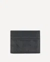 Bottega Veneta Leather Intrecciato Card Holder In Black