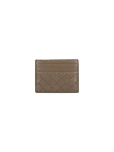 Bottega Veneta Intrecciato Card Holder In Green