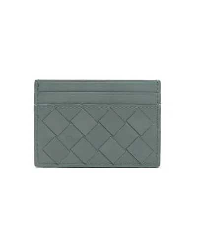 Bottega Veneta Intrecciato Card Holder In Green