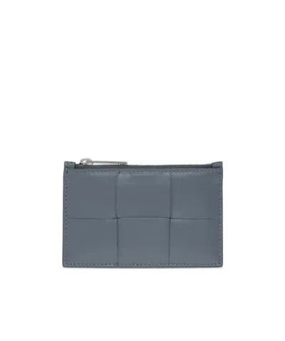 Bottega Veneta Intrecciato Card Holder In Green