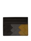 Bottega Veneta Intrecciato Cardholder In Black