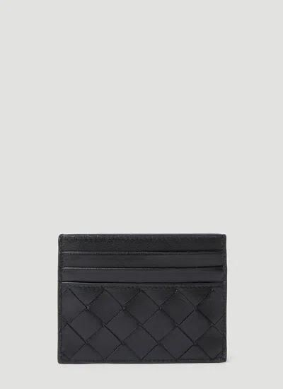 Bottega Veneta Braided Card Holder Accessories In Black
