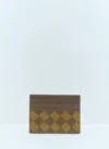 Bottega Veneta Men Intrecciato Cardholder In Khaki