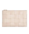Bottega Veneta Intrecciato Clutch Bag In Nude