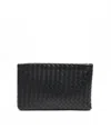Bottega Veneta Intrecciato Clutch In Black