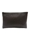 Bottega Veneta Intrecciato Clutch In Brown