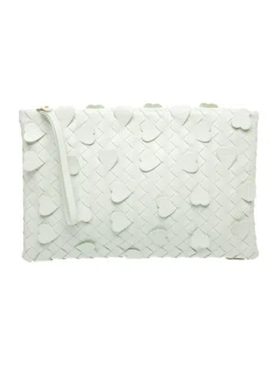 Pre-owned Bottega Veneta Intrecciato Clutch In Green