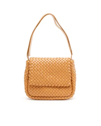 Bottega Veneta Intrecciato Cobble Bag In Orange