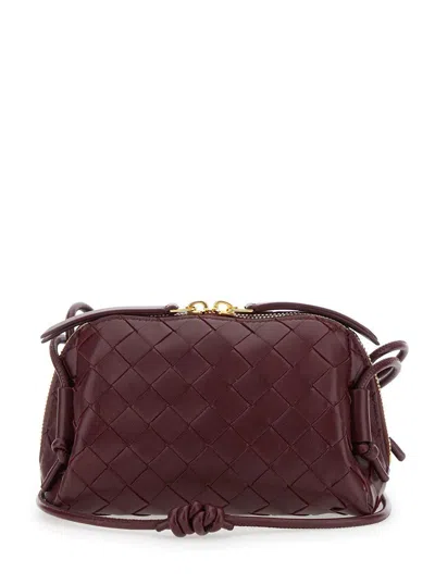 Bottega Veneta "intrecciato Concert" Clutch In Orange