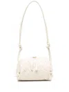 Bottega Veneta Concert Leather Crossbody Bag In Neutrals