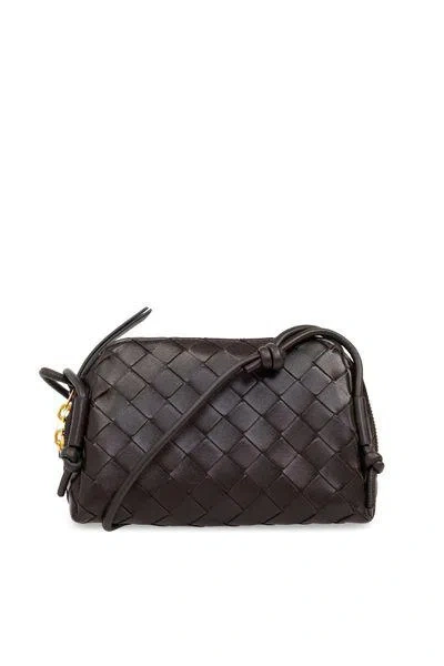 Bottega Veneta Intrecciato Concert Handbag In Black