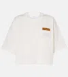 Bottega Veneta Womens Chalk Patch-pockets Relaxed-fit Cotton-jersey T-shirt Xl In White