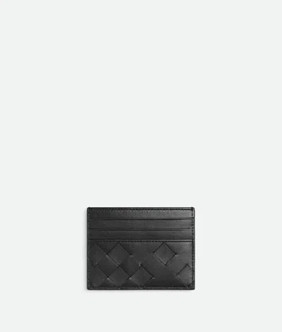 Bottega Veneta Intrecciato Credit Card Case In Black