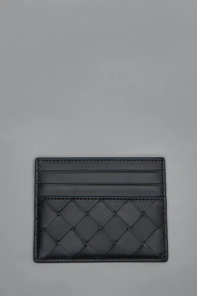 Bottega Veneta Intrecciato Credit Card Case In Black
