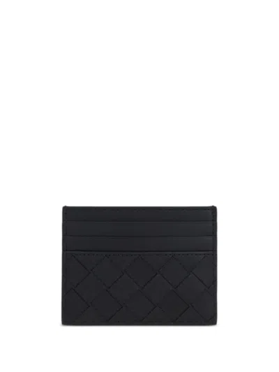 Bottega Veneta Intrecciato Credit Card Case In Black