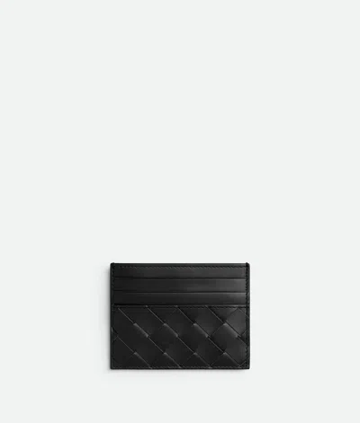 Bottega Veneta Intrecciato Credit Card Case In Black