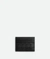 Bottega Veneta Intrecciato Credit Card Case In Black