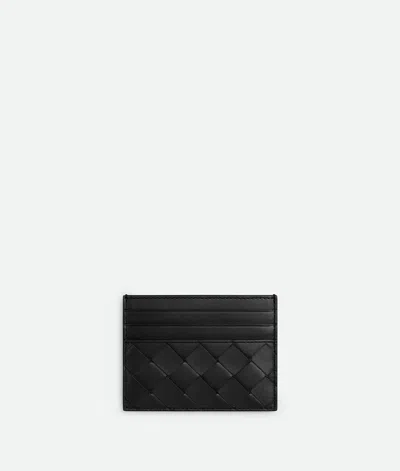 Bottega Veneta Intrecciato Credit Card Case In Black