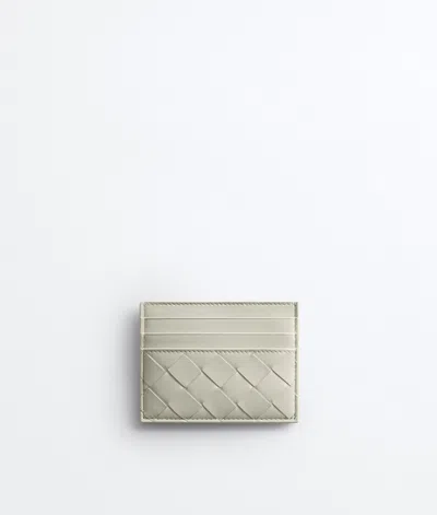 Bottega Veneta Intrecciato Credit Card Case In Silica Grey