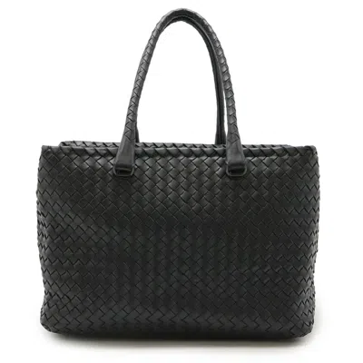 Pre-owned Bottega Veneta Intrecciato Dark Gray Intrecciato Shoulder Bag Tote Bag ()