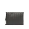 Bottega Veneta Intrecciato Document Case Men In Brown