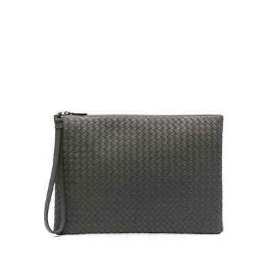 Bottega Veneta Intrecciato Document Case In Brown