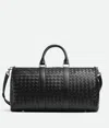 Bottega Veneta Sac De Voyage Intrecciato Moyen Format In Black
