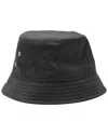 Bottega Veneta Intrecciato Effect Bucket Hat (authentic Pre-loved) In Black