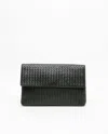 Bottega Veneta Intrecciato Flap Snap Pouch Bag