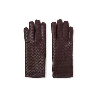 Bottega Veneta Intrecciato Gloves Women In Brown