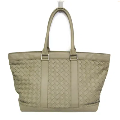 Pre-owned Bottega Veneta Intrecciato Green Leather Tote Bag ()