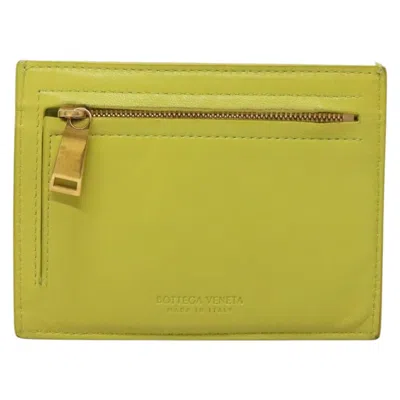 Pre-owned Bottega Veneta Intrecciato Green Leather Wallet  ()
