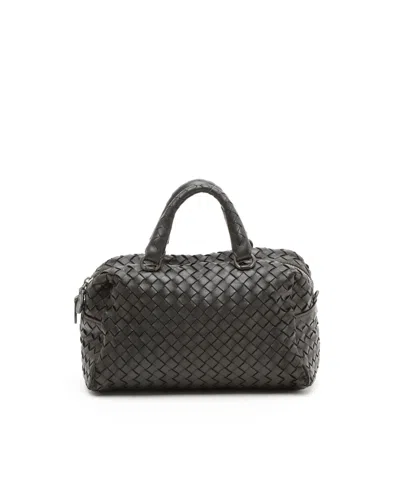 Bottega Veneta Intrecciato Handbag In Black